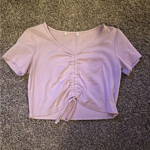 Size large tie up crop top